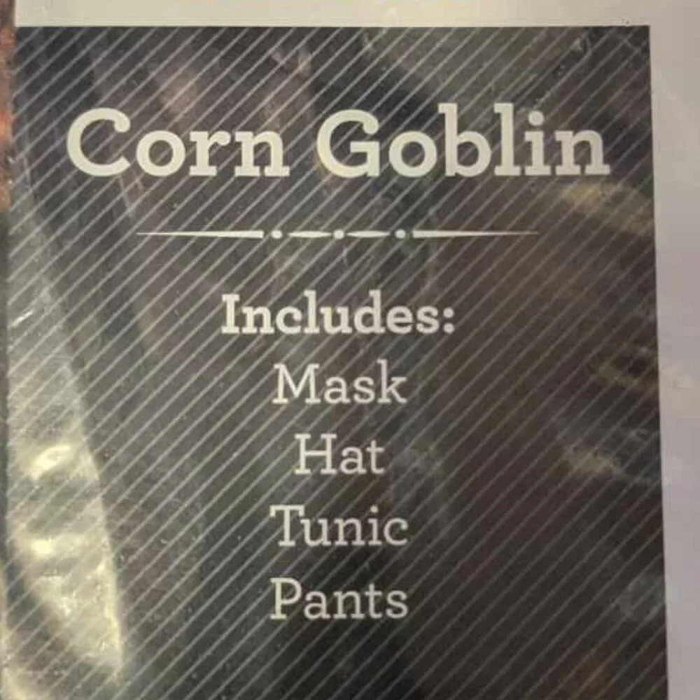 CELEBRATE kids boy girl corn goblin costume medium 8  brown k-010